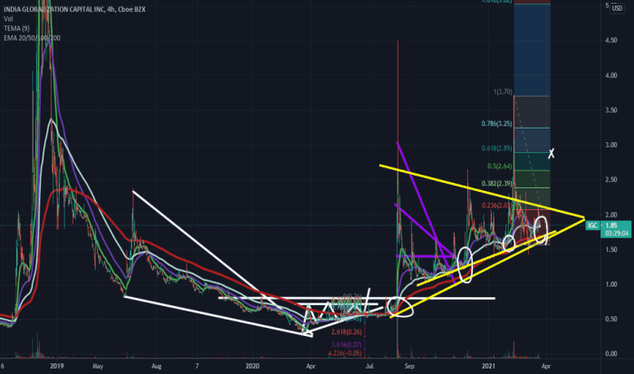 Icg stock price