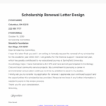 Scholarship Renewal