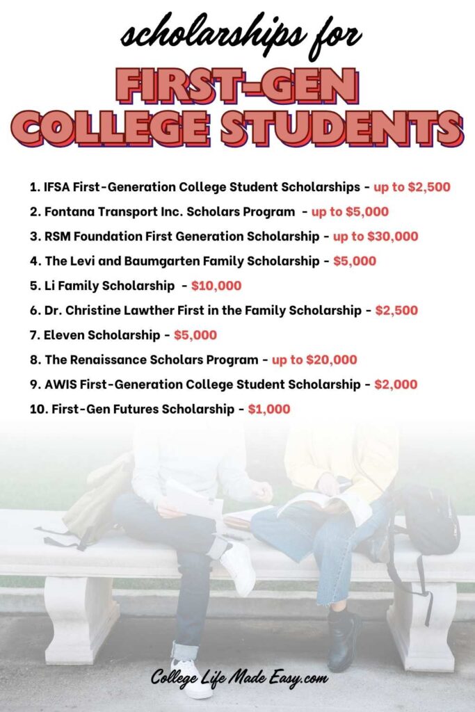 Scholarship For First Generation Students